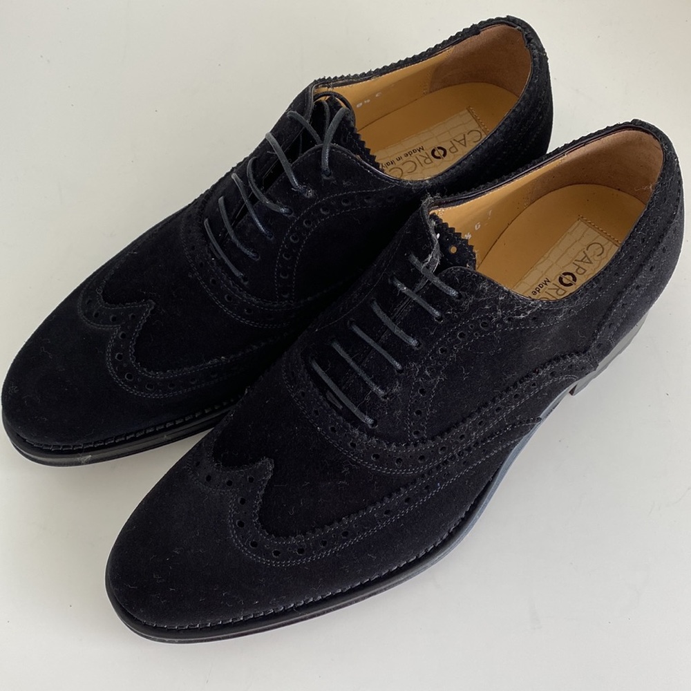CAPORICCI 921 Black Suede Shoes